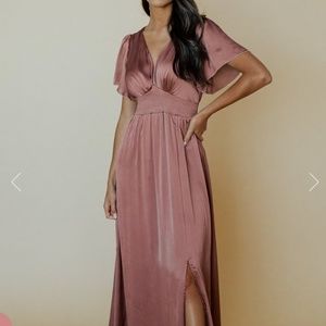 NWT Baltic Born Prague Satin Maxi Dress